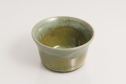 Hand Made Wheel Throw Small Flared Bowl Made With Black Clay Decorated In Our Aussie Bush Glaze 4