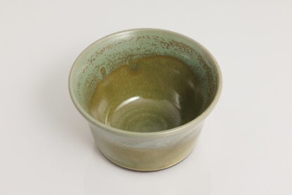 Hand Made Wheel Throw Small Flared Bowl Made With Black Clay Decorated In Our Aussie Bush Glaze 5