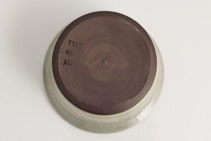 Hand Made Wheel Throw Small Flared Bowl Made With Black Clay Decorated In Our Aussie Bush Glaze 8