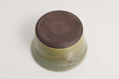Hand Made Wheel Throw Small Flared Bowl Made With Black Clay Decorated In Our Aussie Bush Glaze 9