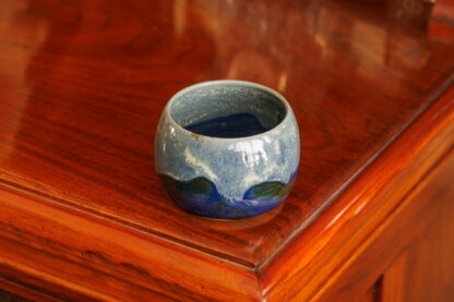 Hand Made Wheel Throw Small Occasional Bowl Decorated In Our Midnight Forest Glaze 13
