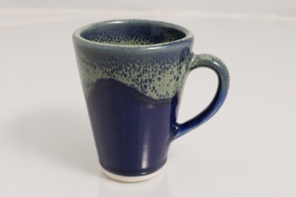 Hand Finished Small Tapered Slip Made Coffee Mugs Decorated In Our Aussie Kelp Glaze