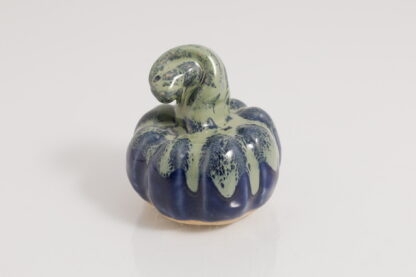 Hand Made Halloween Style Pottery Pumpkin Decorated With Our Aussie Kelp Glaze On Buff Clay 3