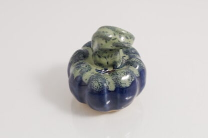 Hand Made Halloween Style Pottery Pumpkin Decorated With Our Aussie Kelp Glaze On Buff Clay 5