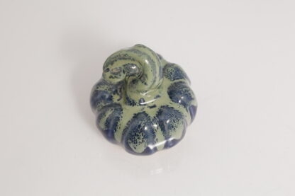 Hand Made Halloween Style Pottery Pumpkin Decorated With Our Aussie Kelp Glaze On Buff Clay 6