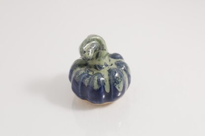 Hand Made Halloween Style Pottery Pumpkin Decorated With Our Aussie Kelp Glaze On Buff Clay 7
