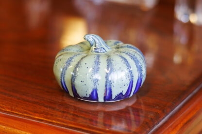Hand Made Halloween Style Small Pumpkin Decorated With Our Aussie Kelp Glaze 2