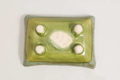 Hand Made Hand Built Pin Dish Decorated In Our Aussie Bush Glaze On White Clay 7