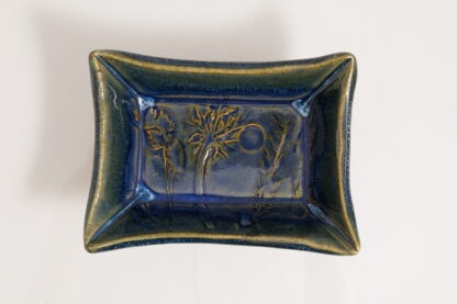 Hand Made Hand Built Pin Dish Decorated In Our Sapphire Blue Glaze 4