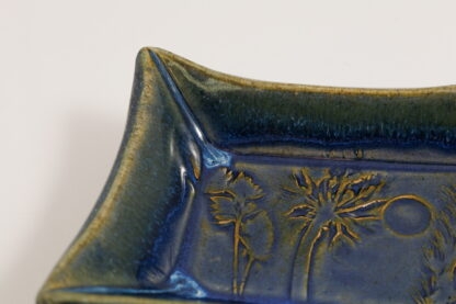 Hand Made Hand Built Pin Dish Decorated In Our Sapphire Blue Glaze 5