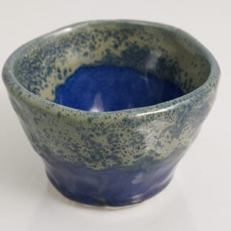 Hand Made Pottery Pinch Pot Decorated In Our Midnight Forest Glaze 1