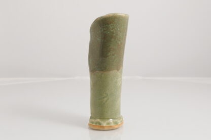 Hand Made Slab Built French Inspired Small Vase Decorated In Our Aussie Bush Glaze On Buff Clay 3