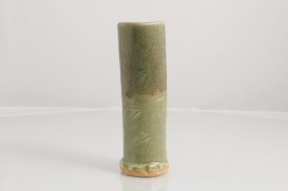 Hand Made Slab Built French Inspired Small Vase Decorated In Our Aussie Bush Glaze On Buff Clay 4