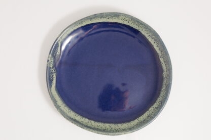 Hand Made Slab Built Pottery Dinner Plate Decorated In Our Aussie Kelp Glaze 1