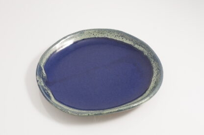 Hand Made Slab Built Pottery Dinner Plate Decorated In Our Aussie Kelp Glaze 2