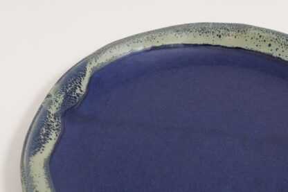 Hand Made Slab Built Pottery Dinner Plate Decorated In Our Aussie Kelp Glaze 5