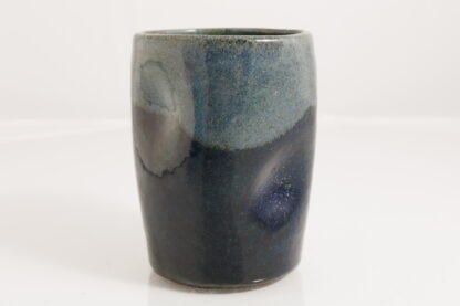 Hand Made Wheel Thrown Black Clay Vase Decorated In Our Midnight Bush Glaze 2