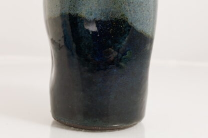 Hand Made Wheel Thrown Black Clay Vase Decorated In Our Midnight Bush Glaze 4