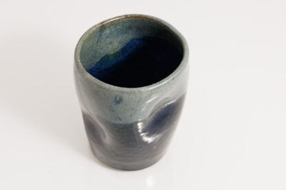Hand Made Wheel Thrown Black Clay Vase Decorated In Our Midnight Bush Glaze 6