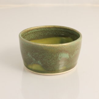 Hand Made Wheel Thrown Bowl Decorated In Our Aussie Forest Glaze On White Clay 1