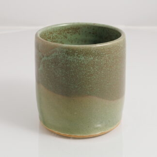 Hand Made Wheel Thrown Pottery Vase Decorated In Our Aussie Bush Glaze On Buff Clay 1