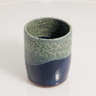 Hand Made Wheel Thrown Vase Decorated In Our Aussie Kelp Glaze On Mahogany Clay 1