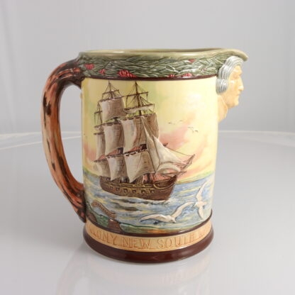 Commemorative Jug 150th Anniversary Of The Foundation Of Settlement In New South Wales And The City Of Sydney At Sydney Cove, Port Jackson By Captain Arthur Phillip In The Reign Of King George III On January 26th 1788 Limited Edition To 350 Of Which This Jug Is No135 By Charles Noke & Harry Fenton 4