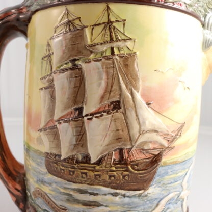 Commemorative Jug 150th Anniversary Of The Foundation Of Settlement In New South Wales And The City Of Sydney At Sydney Cove, Port Jackson By Captain Arthur Phillip In The Reign Of King George III On January 26th 1788 Limited Edition To 350 Of Which This Jug Is No135 By Charles Noke & Harry Fenton 9