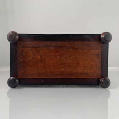 Early 19th Century English Georgian Mahogany Tea Caddy with fitted interior 12