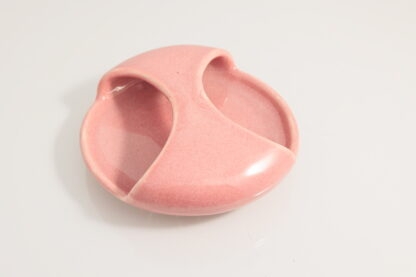 Hand Made Slab Built Small Serving Dish/Tray Decorated In Our Pink Glaze On White Clay 3