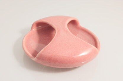 Hand Made Slab Built Small Serving Dish/Tray Decorated In Our Pink Glaze On White Clay 4