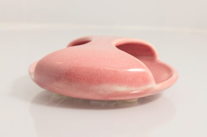 Hand Made Slab Built Small Serving Dish/Tray Decorated In Our Pink Glaze On White Clay 6