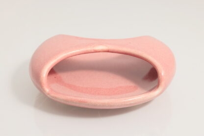 Hand Made Slab Built Small Serving Dish/Tray Decorated In Our Pink Glaze On White Clay 7