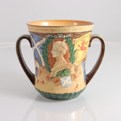 Rare 1937 Loving “King George VI & Elizabeth” Coronation Cup By Royal Doulton England 4