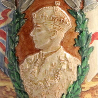 Rare 1937 Loving “King George VI & Elizabeth” Coronation Cup By Royal Doulton England 8