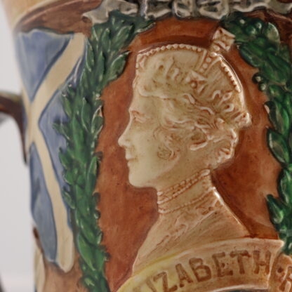 Rare 1937 Loving “King George VI & Elizabeth” Coronation Cup By Royal Doulton England 9