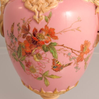 A Fine 19th Century Royal Worcester Griffin Handled Exhibition Vase By Edward Raby By Royal Worcester England 9