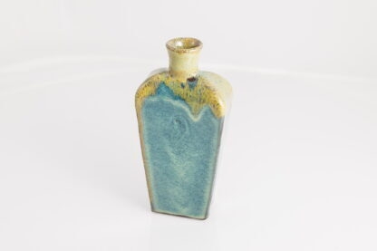 Hand Made Slab Built Pottery Bottle:vase Decorated In Our Wacky Wombat Glaze 2