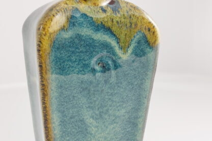 Hand Made Slab Built Pottery Bottle:vase Decorated In Our Wacky Wombat Glaze 4