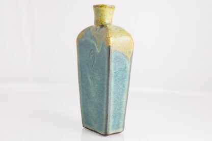 Hand Made Slab Built Pottery Bottle:vase Decorated In Our Wacky Wombat Glaze 6