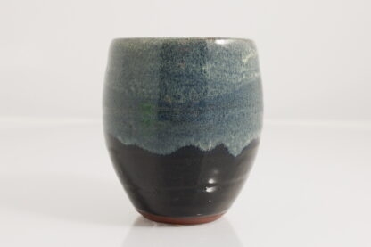 Hand Made Wheel Thrown Small Pottery Vase Decorated In Our Midnight Forest Glaze On Mahogany Clay 3