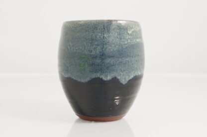Hand Made Wheel Thrown Small Pottery Vase Decorated In Our Midnight Forest Glaze On Mahogany Clay 4