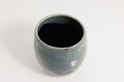 Hand Made Wheel Thrown Small Pottery Vase Decorated In Our Midnight Forest Glaze On Mahogany Clay 6