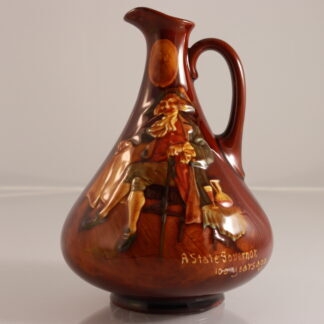 Rare Doulton Kingsware Flask “a State Governor” Circa 1911 By Royal Doulton 1