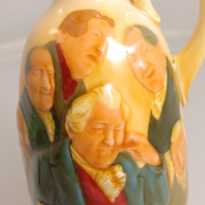 Rare Original Circa 1930s Queensware Whisky Jug Depicting Gentlemen Celebrating A Toast With Stopper By Royal Doulton (1815 ) 709