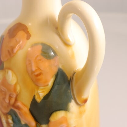 Rare Original Circa 1930s Queensware Whisky Jug Depicting Gentlemen Celebrating A Toast With Stopper By Royal Doulton (1815 ) 9
