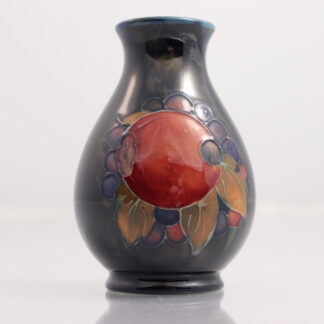 Small Moorcroft Plum Fruit Design Vase By William Moorcroft 1