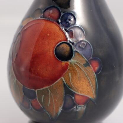 Small Moorcroft Plum Fruit Design Vase By William Moorcroft 7