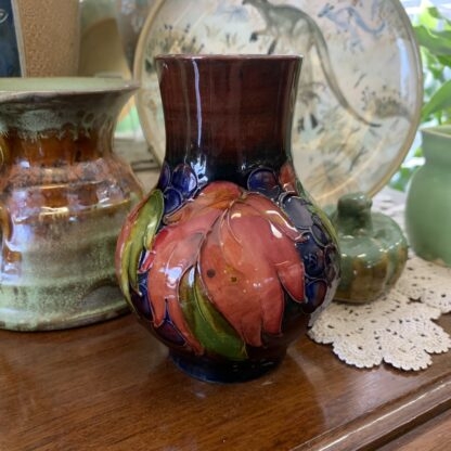 William Moorcroft Leaf and Berry Flambe Pottery Vase Impressed Mark W Moorcroft By William Moorcroft (England 1872-1945) 2