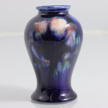 William Moorcroft Pottery Anemone Pattern Vase in Blue Ground Impressed Marks W Moorcroft By William Moorcroft (England 1872-1945) 4